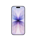 iPhone 17, front exterior, Lavender colour, Dynamic Island centred at top