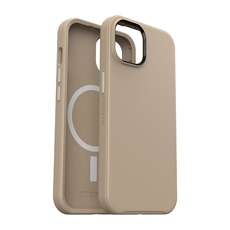 Image 3 of OtterBox Symmetry Plus case (chai) for iPhone 14 and iPhone 13