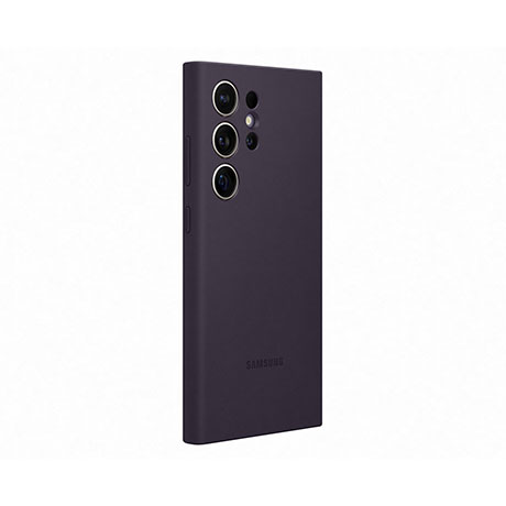 Image numéro 2 de Étui en silicone de Samsung (violet foncé) pour Samsung Galaxy S24 Ultra
