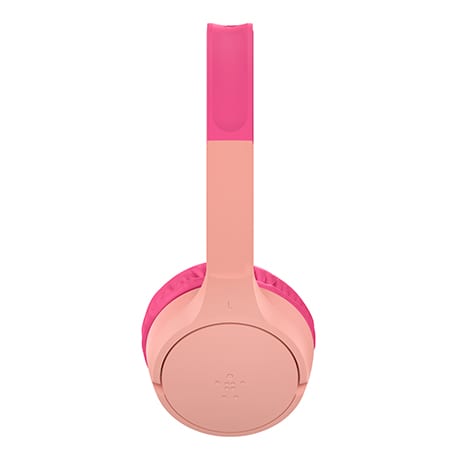 Image 2 of Belkin SoundForm Mini wired on-ear headphones for kids (pink)