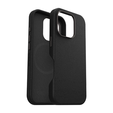 Image numéro 3 de Étui OtterBox Symmetry en cuir de cactus avec MagSafe (noir) pour iPhone 16 Pro