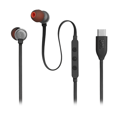 Image 1 of JBL Tune 310C USB-C in-ear headphones (black)