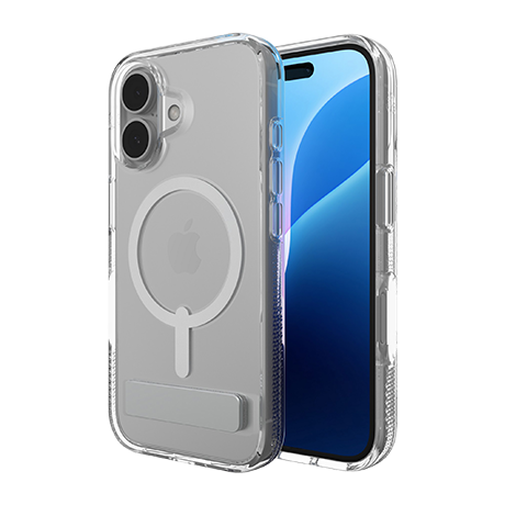 Image 2 of ZAGG Crystal Palace Snap case with kickstand (clear) for iPhone 16