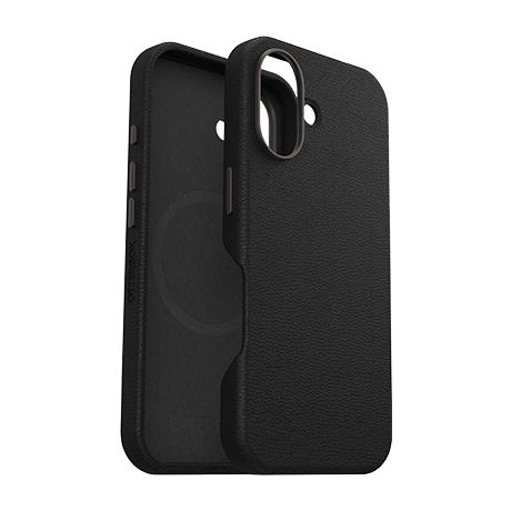 Image 3 of OtterBox Symmetry Cactus Leather case with MagSafe (black) for iPhone 16