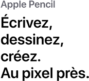 Apple Pencil. Take notes, sketch and more with pixel-perfect precision